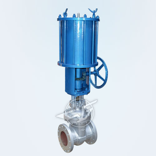 Pneumatic Gate Valve with Manual                            