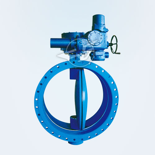 Electric flange type eccentric butterfly valve