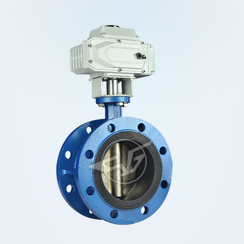 Electric Flange Soft Seal Butterfly Valve 